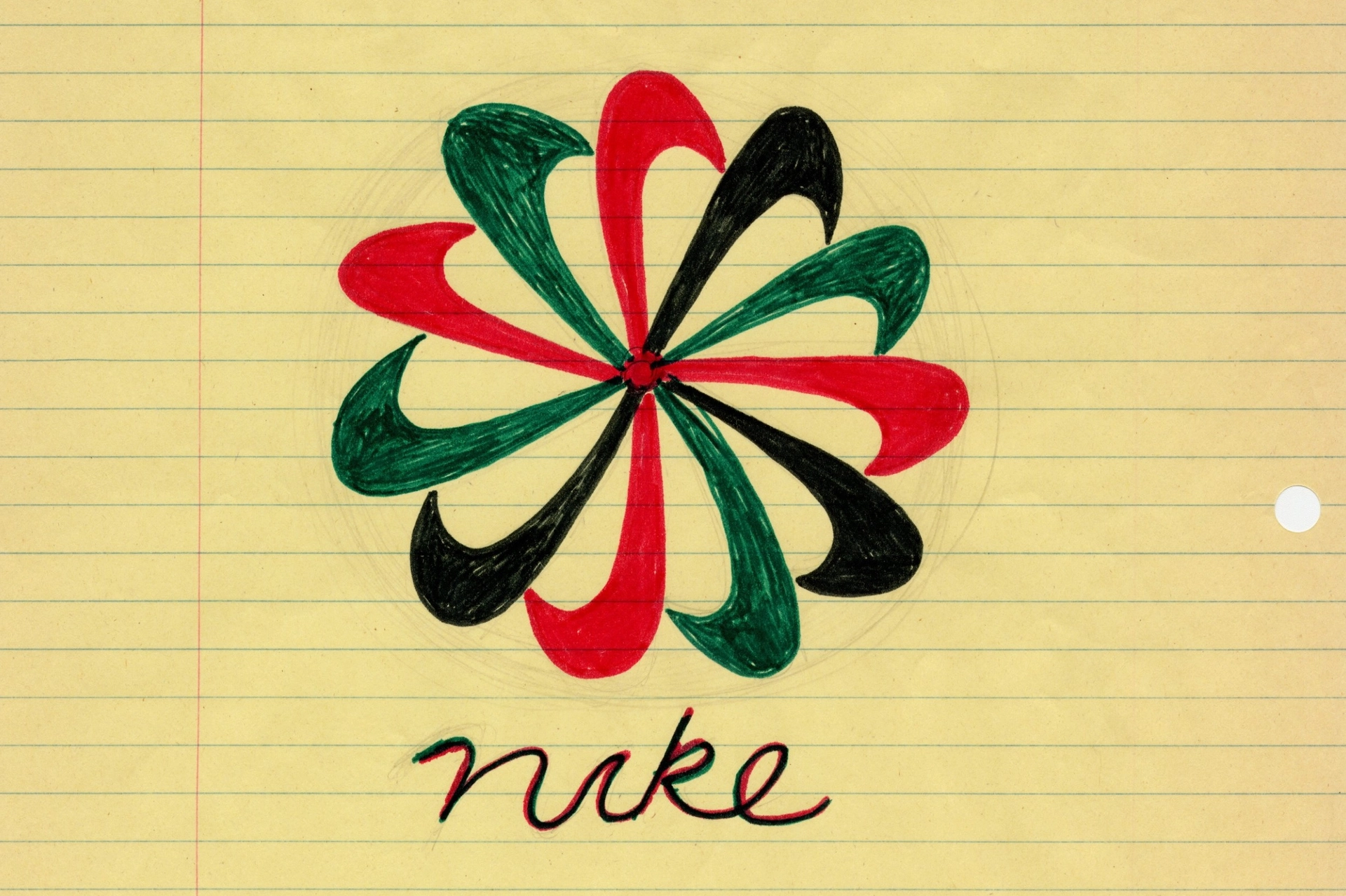 Nike Swoosh Original Sketch